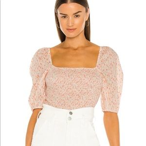 Heartloom Square-neck Puff Sleeve Top
